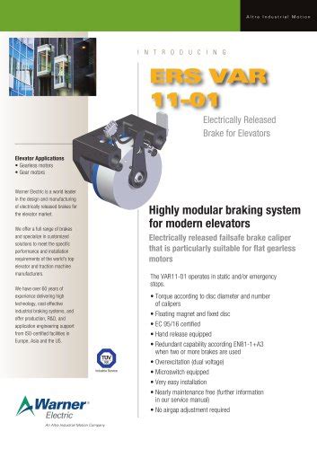 Ers Var Warner Electric Pdf Catalogs Technical