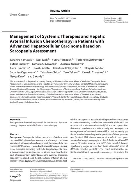 Pdf Management Of Systemic Therapies And Hepatic Arterial Infusion