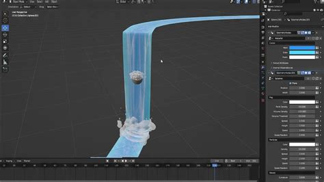 Blender 4 Stylized Waterfall Geometry Flippednormals