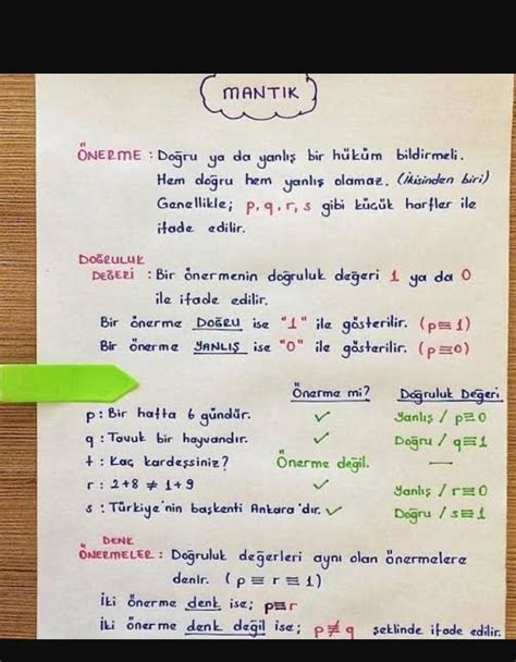 Matematik Sinif Notlari Eodev