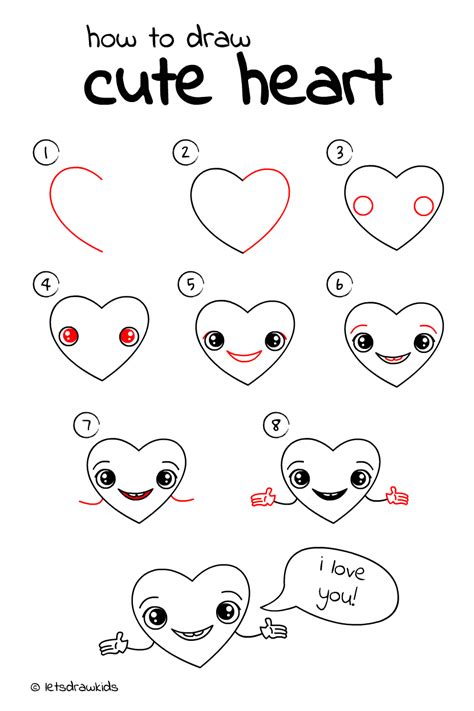 How To Draw Hearts Step By Step – Warehouse of Ideas