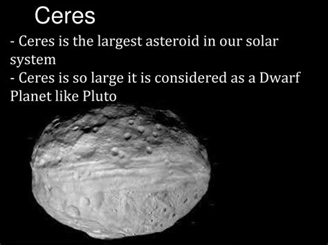 Ceres Asteroid Size