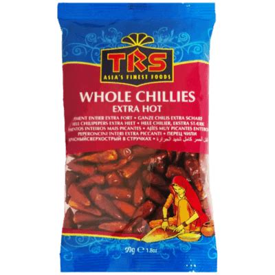 Whole Chillies Red Extra Hot 50g TRS Nisarga Fresh
