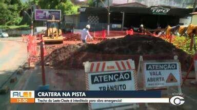 Al Tv Edi O Cratera Se Abre E Trecho Interditado Na Avenida