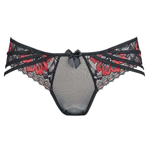 Axami V Magma Strings Schwarz Rot W Sche Unterhose Strings