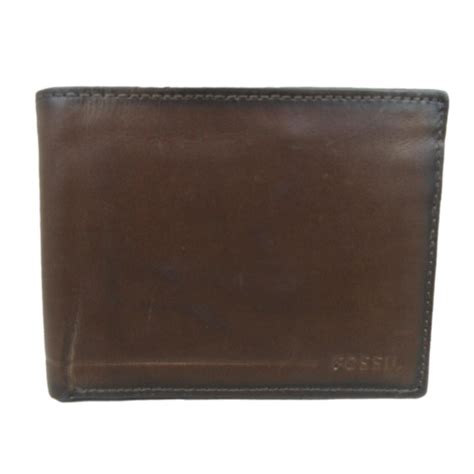 Fossil Allen RFID International Traveler Trifold Mens Wallet NEW