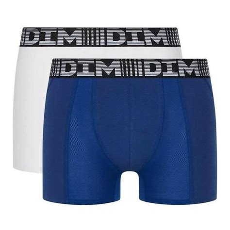 Boxers Longs Homme Dim D Flex Air Lot De Bleu Bl Acie Blc