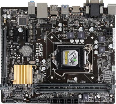 Характеристики Материнская плата ASUS H110M-R/C/SI, LGA 1151, Intel ...