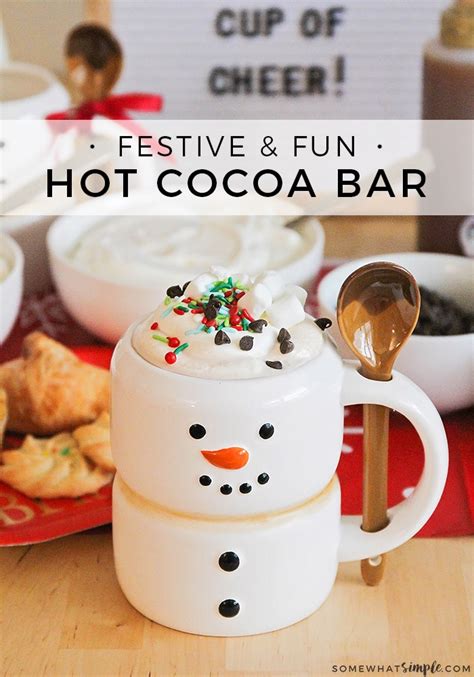 Easy Hot Cocoa Bar Ideas From Somewhat Simple