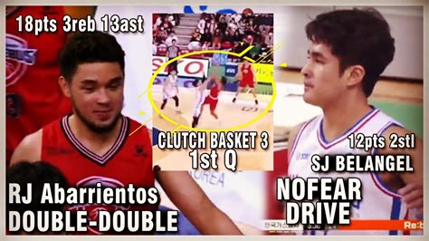 Double Double Rj Abarrientos Pts Ast Malupit Na Assist At Sj