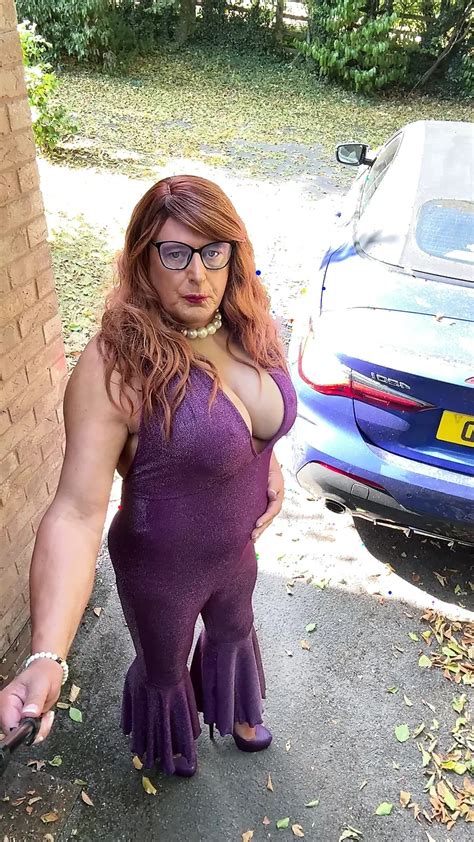 Sexy Crossdresser Kellycd In Purple Catsuit And Heels Shemale Amateur Amateur Porn Xhamster