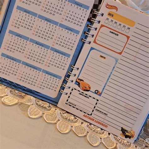 Agenda Escolar Personalizada Hot Wheels Elo7