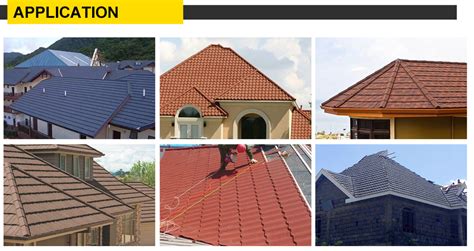 Decorative Classic Type Bond Type Stone Coated Metal Villa Roof Tile