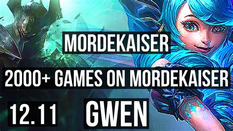 Morde Vs Gwen Top 2000 Games 6 Solo Kills 14m Mastery Euw