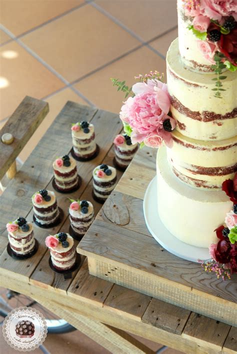 Peony Semi Naked Cake Tarta De Boda Mericakes Pastel De Boda Wedding Cake Red Velvet