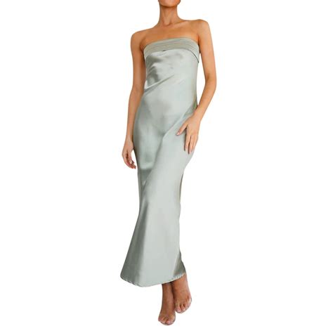 Quealent Spaghetti Straps Satin Wedding Dresses for Bride Cowl Neck A