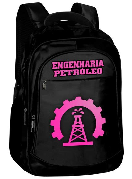 Mochila Engenharia Petroleo Bolsa Faculdade Pasta Rosa Elo7