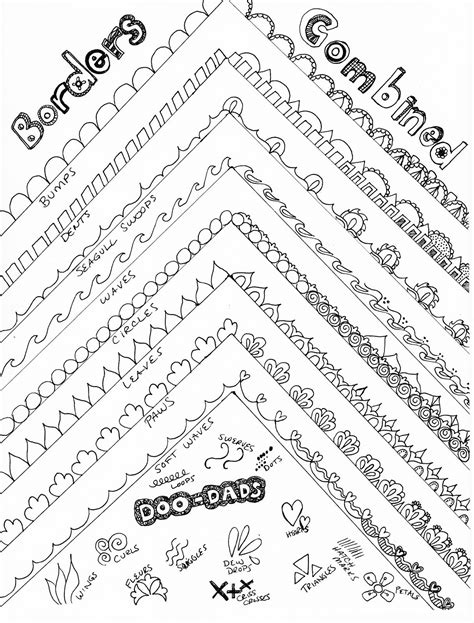 Periwinkle Paisley How To Draw Fancy Borders Doodle Borders Drawing