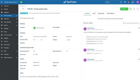 Project Management Process Open Source OpenProject