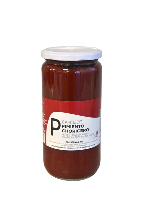 Carne De Pimiento Choricero Frasco 720 Ml Conservas JJJ