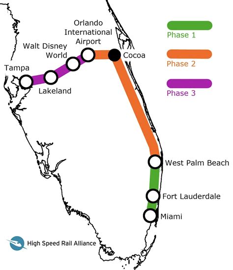 El tren rápido Miami Orlando está casi listo: Tampa será la nueva