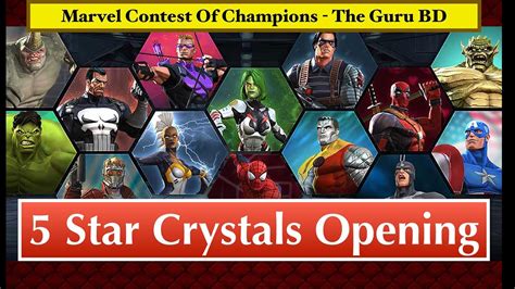 5 And 6 Star Crystal Openings Mcoc Youtube