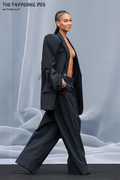 Joan Smalls Topless At Balenciaga Fashion Show Photos The