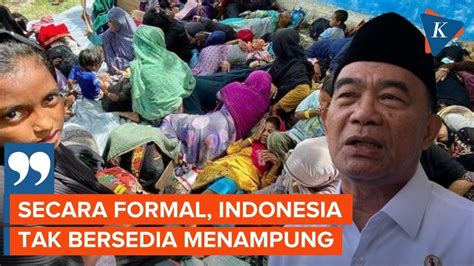 Soal Pengungsi Rohingya Menko PMK Secara Formal Indonesia Tak