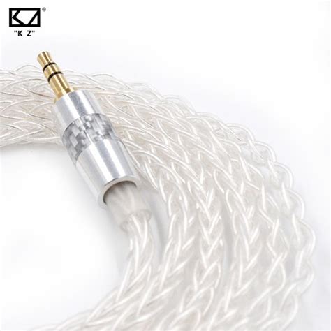 Jual KZ 8 Cores OFC Silver Plated Upgrade Cable Non Mic Shopee Indonesia