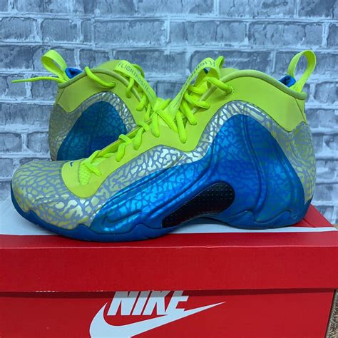 Nike Air Flightposite Exposed Volt Blue Foam One Penny 616765 700 Mens