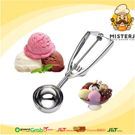 Jual Scoop Ice Cream Stainless Steel All Varian Ukuran Scoop Ice