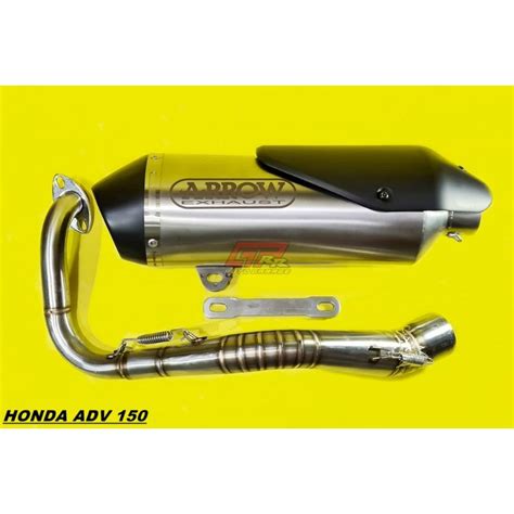 Jual Knalpot Arrow Urban Nichrome Fullsystem Honda ADV 150 Shopee