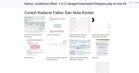 Contoh Kwitansi Faktur Dan Nota Kontan