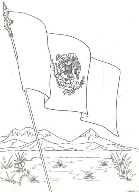 Dibujos De Bandera De México 10 Para Colorear Para Colorear Pintar E Imprimir Dibujos Onlinecom