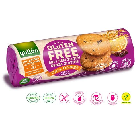 Galleta Avena Naranja Gramos Gull N Biomercado Sin Gluten