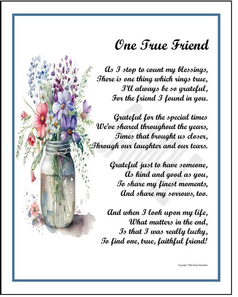 Best Friend Poem Print Digital Download Friend Verse Saying Print Best Friend Print Friend S