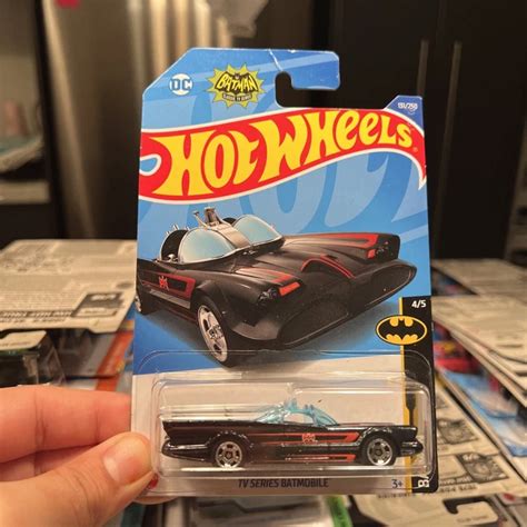 Hot Wheels Batman Tv Series Batmobile Batman Black With Red Picclick Uk