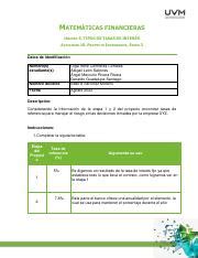 A 10 Proyecto Integrador Etapa 3 pdf MATEMÁTICAS FINANCIERAS UNIDAD 5