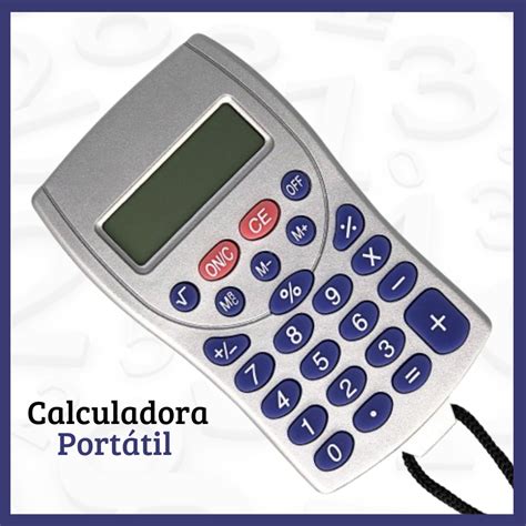 Calculadora De Bolso Port Til D Gitos Cord O Para Pendurar