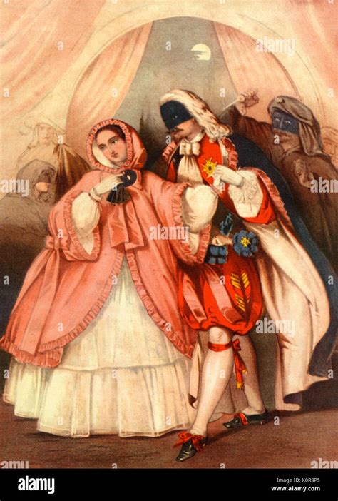 Verdi Giuseppe Un Ballo In Maschera Scene From Performance With