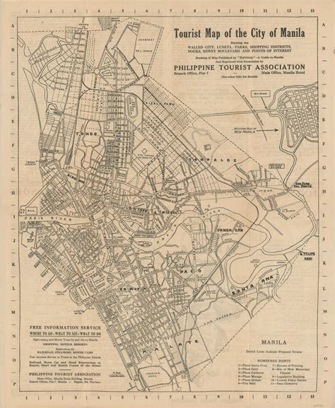 Tourist Map of the City of Manila | Curtis Wright Maps