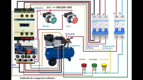 Diagrama El Ctrico De Compresor Trifasico Moler Detecci N