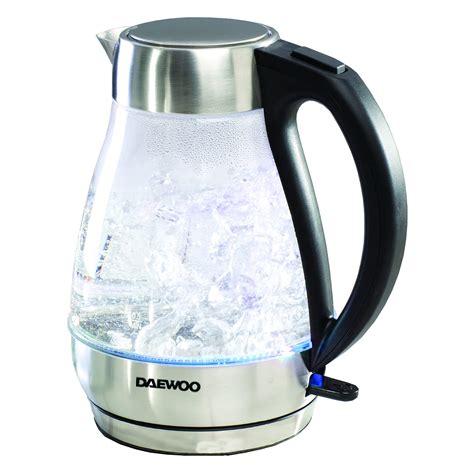 Daewoo Sda L W Glass Kettle With Safety Locking Lid Auto