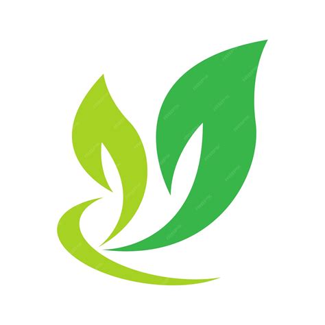 Premium Vector Green Leaf Natural Leaf Icon Logo Design Template