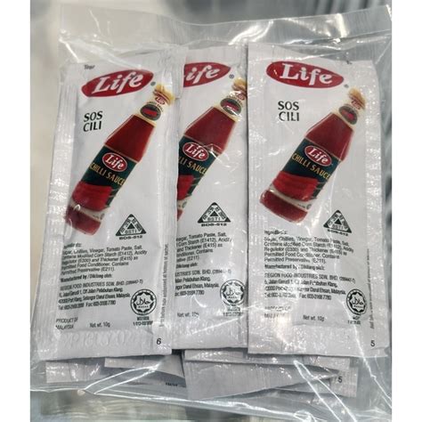 Life Chilli Sauce 10g X 10 Sachets Shopee Malaysia