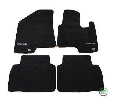 Logo Fully Tailored Black Floor Car Mats For Kia Sportage