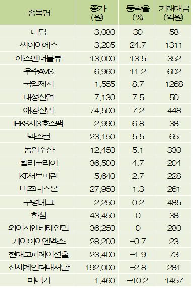 Fnrassi 디딤씨아이에스 등 20종목 52주 신고가 경신 네이트 뉴스