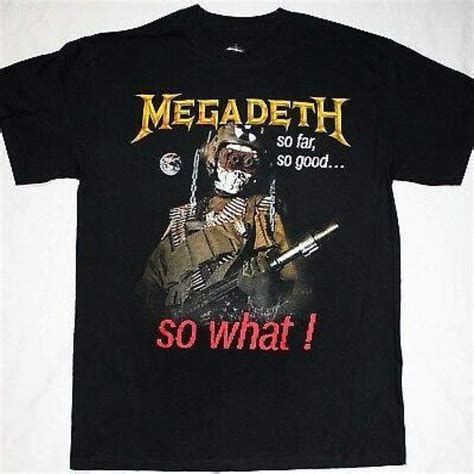 Megadeth So Far So Good So What New Black T Shirt M Xl M