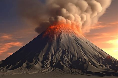 Premium AI Image | Volcanic Elements Composition