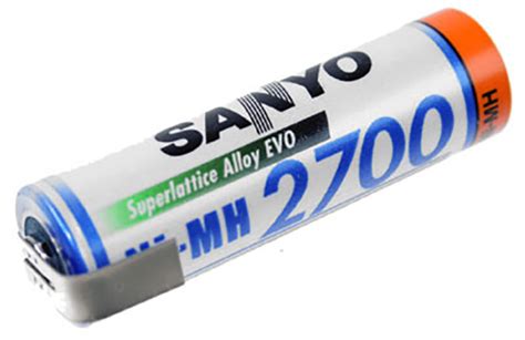 Akku Mit Lötfahne Mignon Aa Hr 3u Ni Mh 2700 Mah Panasonic Sanyo